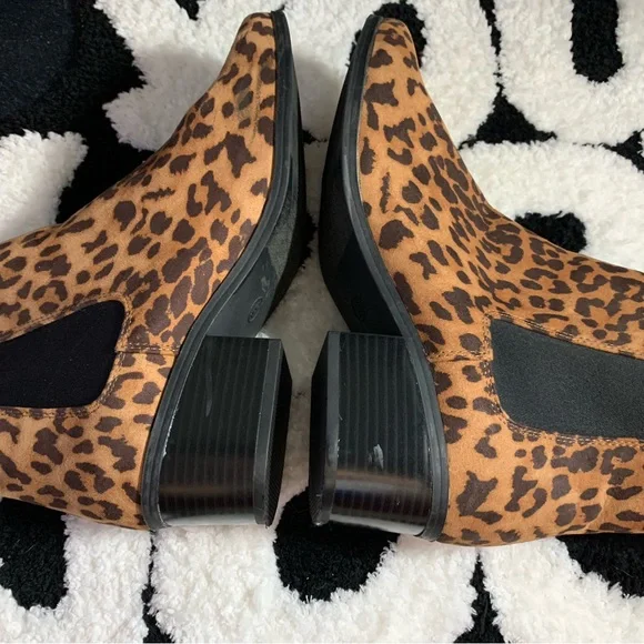 A New Day- Leopard-Print Chelsea Ankle Boots in Brown/Black - Picture 6 of 7